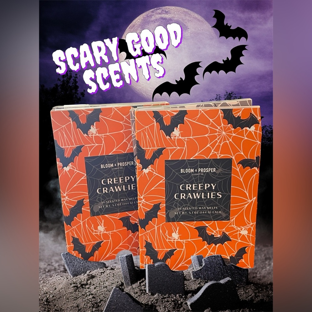 NEW BLOOM & PROSPER Creepy Crawlies Scented Wax Melts-Halloween/Fall Scents